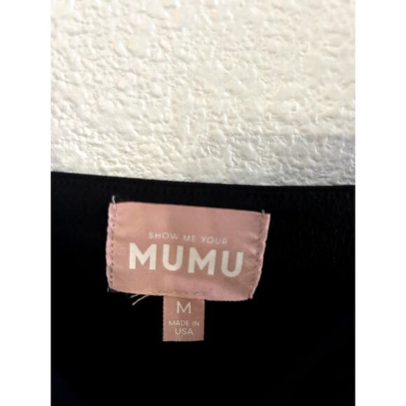 Show Me Your Mumu Eden Midi Dress in Black Stretch M - Picture 9 of 10